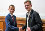 Member of Youth Parliament (MYP) Isaac Lethbridge (Right) , and his deputy is Benson Hardy, from Wootton