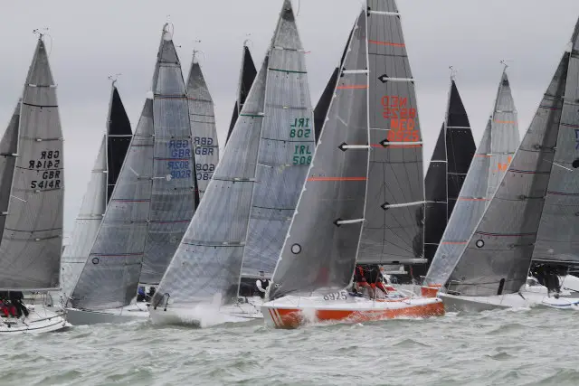 The fleet competing at the Quarter Ton Cup 2018.