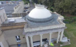 The restoration work on rotunda at Northwood House