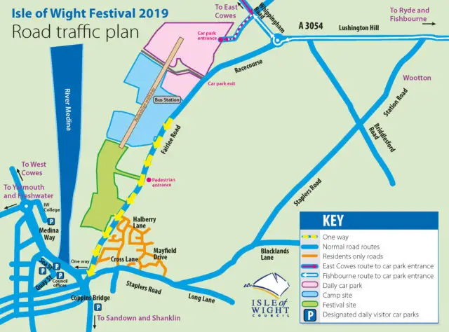 Isle of Wight Festival Road Map 2019