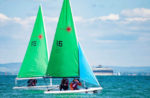Children sailing at the onboard festival