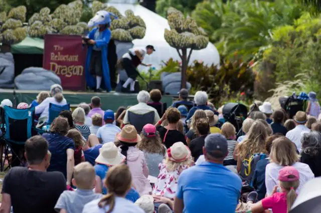 The reluctant dragon play being performed at Ventnor Fringe Festival