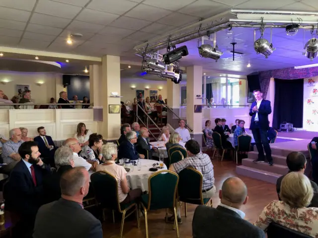 Jeremy Hunt at the Shanklin Con Club