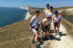 Simon Tier with riders at the Brain Tumour Research Randonnee