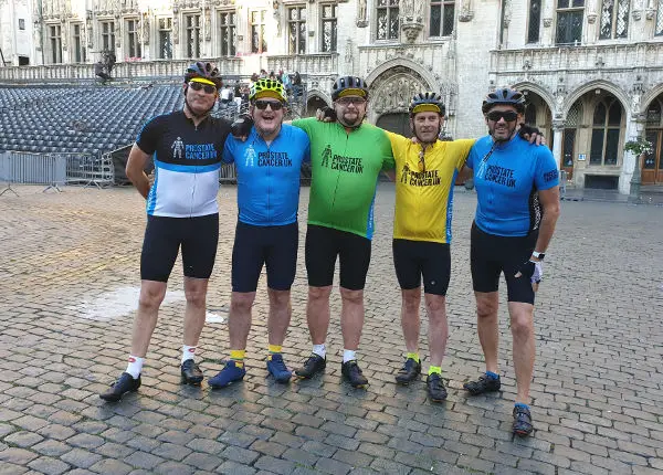 Ian gregory and prostate cancer team - yellow vest