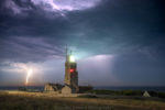 Lightning at the lighthouse