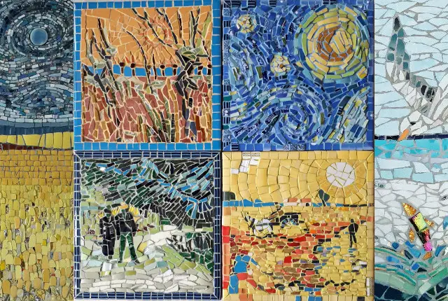 all six mosaic images by helen goodman