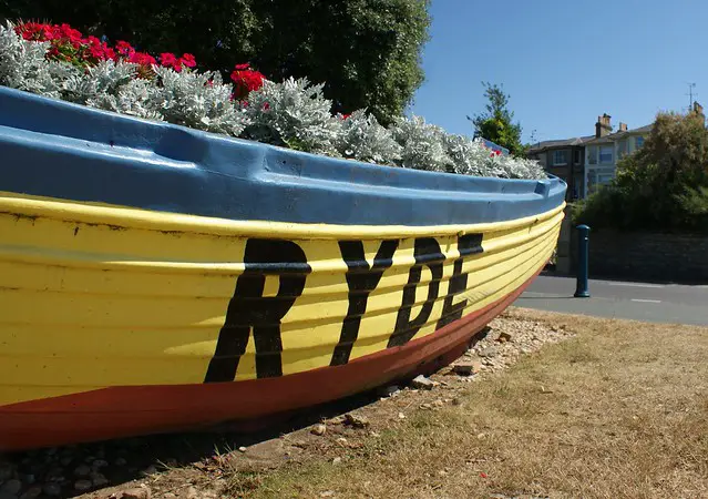 Ryde boat with flowers