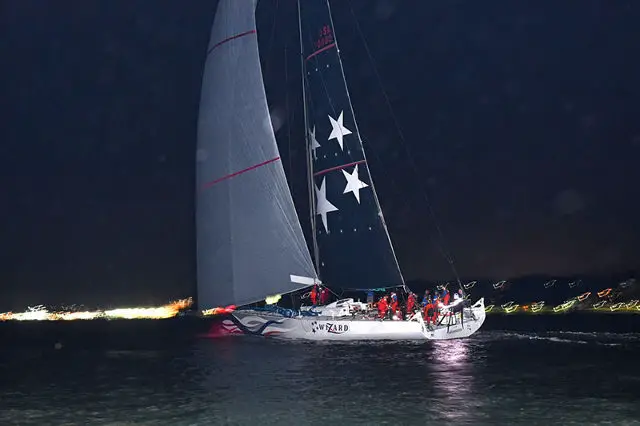 Transatlantic Race 2019 Newport, RI USA to Cowes, Isle of Wight UK. Wizard finishes in Cowes Isle of Wight.