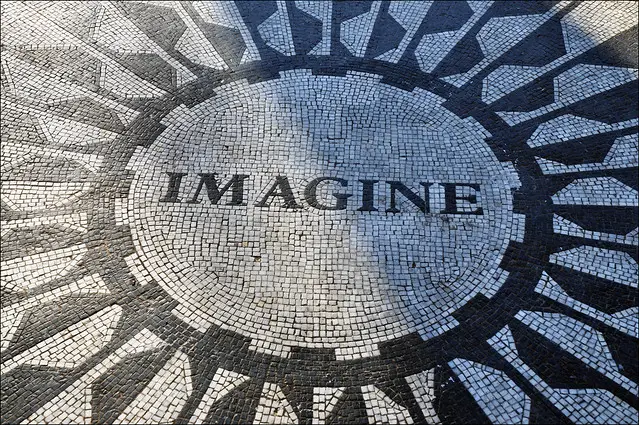 John Lennon mosaic memorial