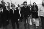 Dylan and the Festival organisers in 1969