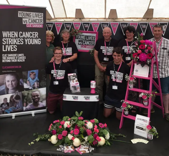 The Clic Sargent stand at the Chale Show