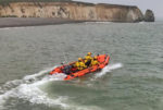 Freshwater independent lifeboat - crew on rib