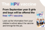 HPV vaccination poster