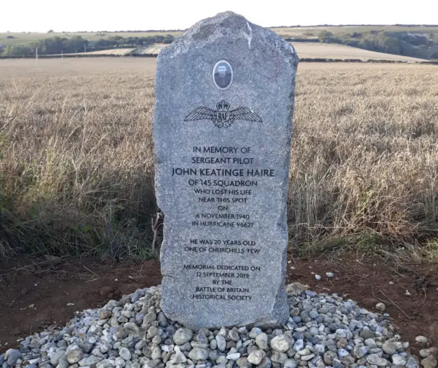 Memorial to Sgt John Haire