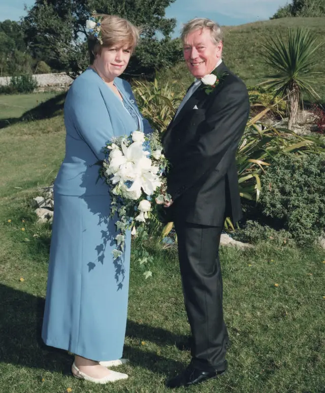 Philip and Janneke on their wedding day