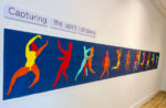 For these workshops residents from Inglefield, Eden House, Ancona, Cherry Blossom Cornelia Manor and Downside looked at the work of Henri Matisse and in particular the theme of dance as it appears in his work. Residents talked about their own memories of dance and dancing, and these were then transcribed onto the large collective frieze you see displayed here. This is the first time Independent Arts have attempted to draw together all the care home residents that join our art workshops to create a single piece of work. Using a cut paper technique pioneered by the artist residents assembled forms to recreate their own memories of dance.