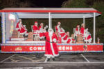 cowes carnival float with father christmas and queens and princesses