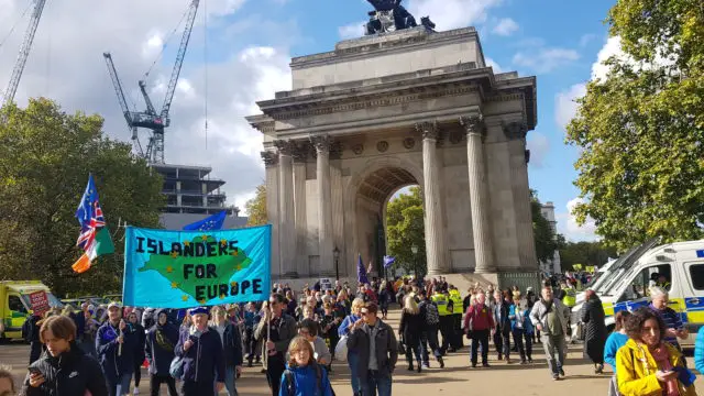 Islanders for Europe on the People's Vote march