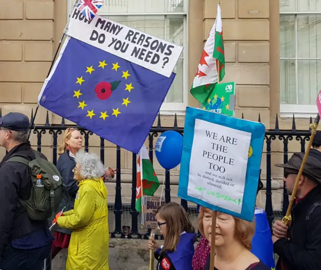 Islanders for Europe on the People's Vote march