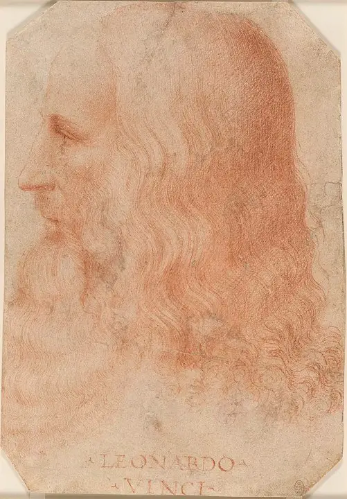 portrait of Leonardo, by Francesco Melzi in the Public Domain