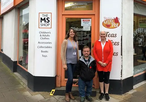 MS Society charity shop and volunteers