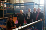 Dignitaries in the soft play area