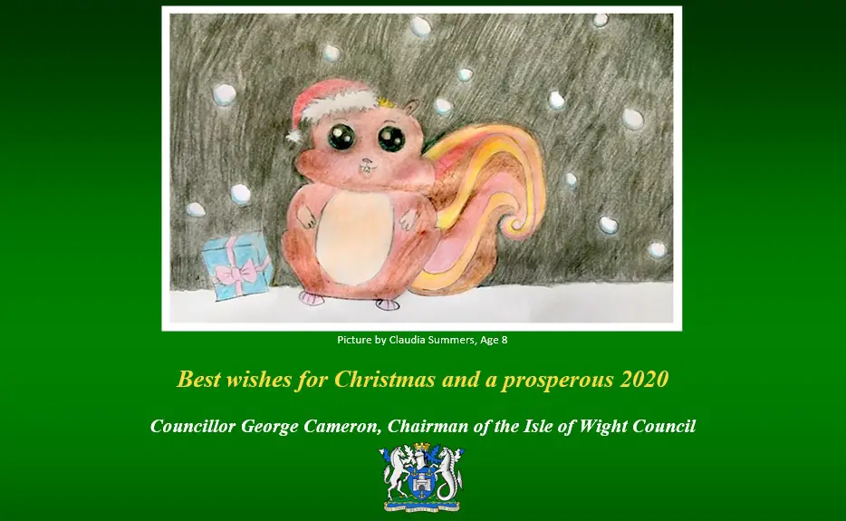 The Chairman's Christmas Card featuring illustration by Claudia Summers