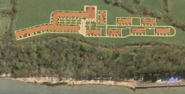 Norris Castle plans from above
