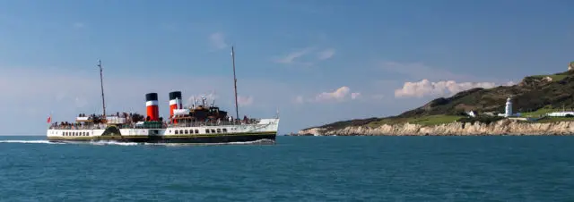 Waverley Paddle Steamer passing St Catherine's Point