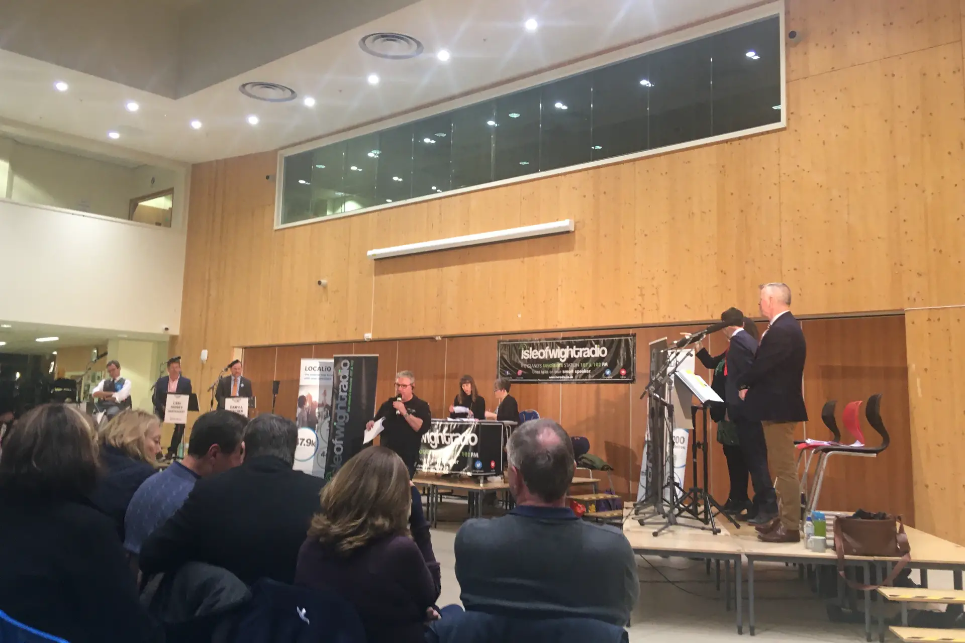 Candidates at the IW Radio/County Press Hustings