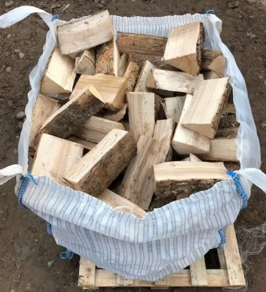 A bag of kiln dried logs