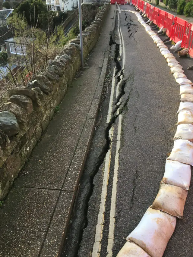 Belgrave Road - cracks are increasing quickly