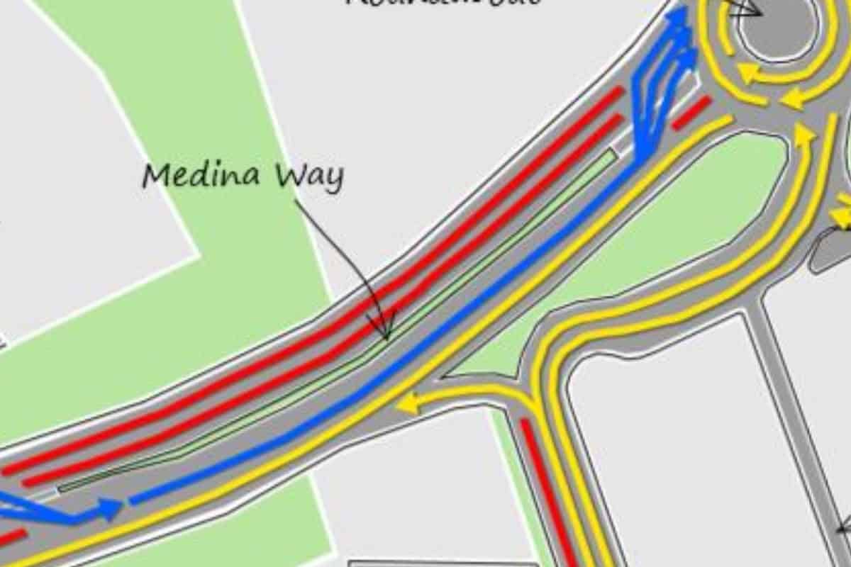 New Contraflow System At St Mary s Roundabout Now In Force