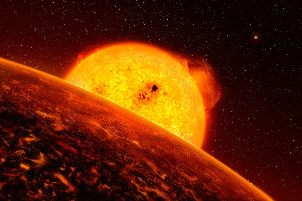 Artist’s impression of Exoplanet Corot-7b