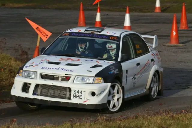 Richard Weaver at the Mini Tempest Stages Rally at Rushmoor, Aldershot