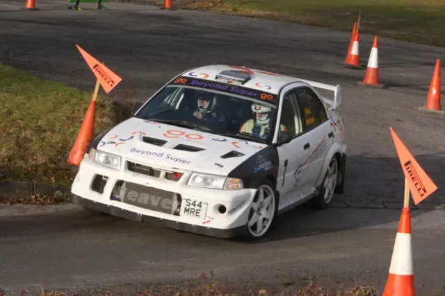 Richard Weaver at the Mini Tempest Stages Rally at Rushmoor, Aldershot