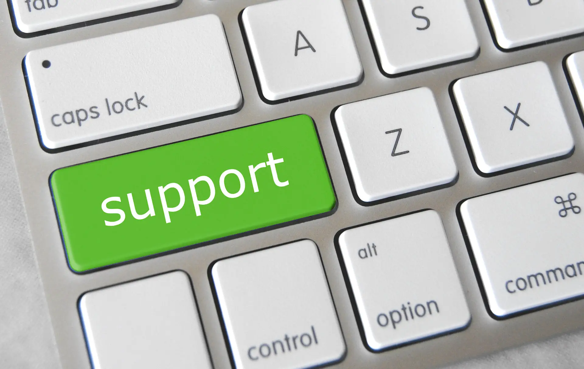 support button on computer keyboard