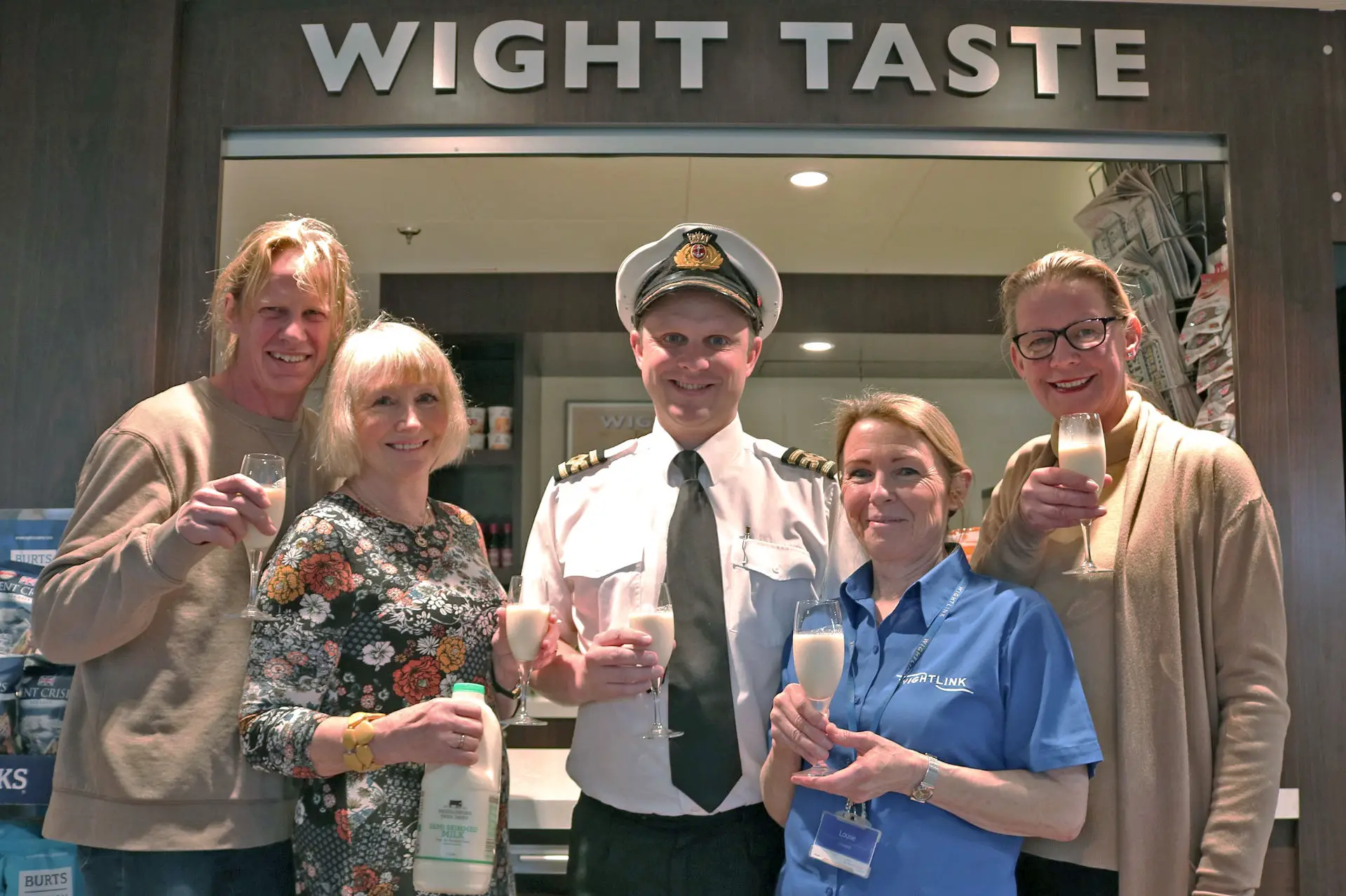 Wightlink celebrates almost half a million litres of IoW milk