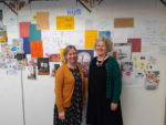 Youth Trust Chief Executive Clare Cannock and Newport and Carisbrooke Community Council Chair, Cllr Julie Jones-Evans