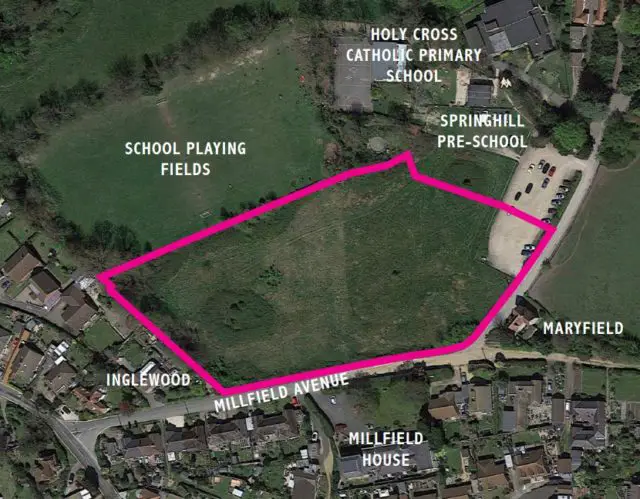 Site plan for proposed homes in East Cowes