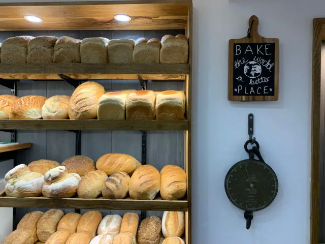 A range of breads at Grace's Bakery, Newport