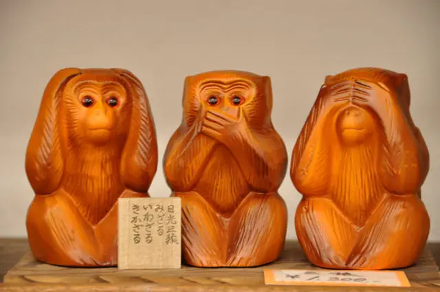 Japanese Three Wise Monkeys by Man On Mission