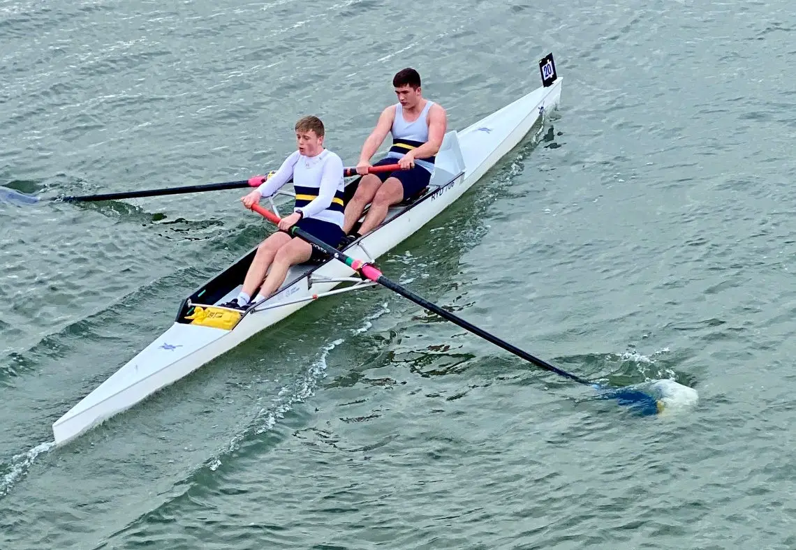 Ryde Rowing Club's Junior Pair of Austin Smith and Ben Sanderson