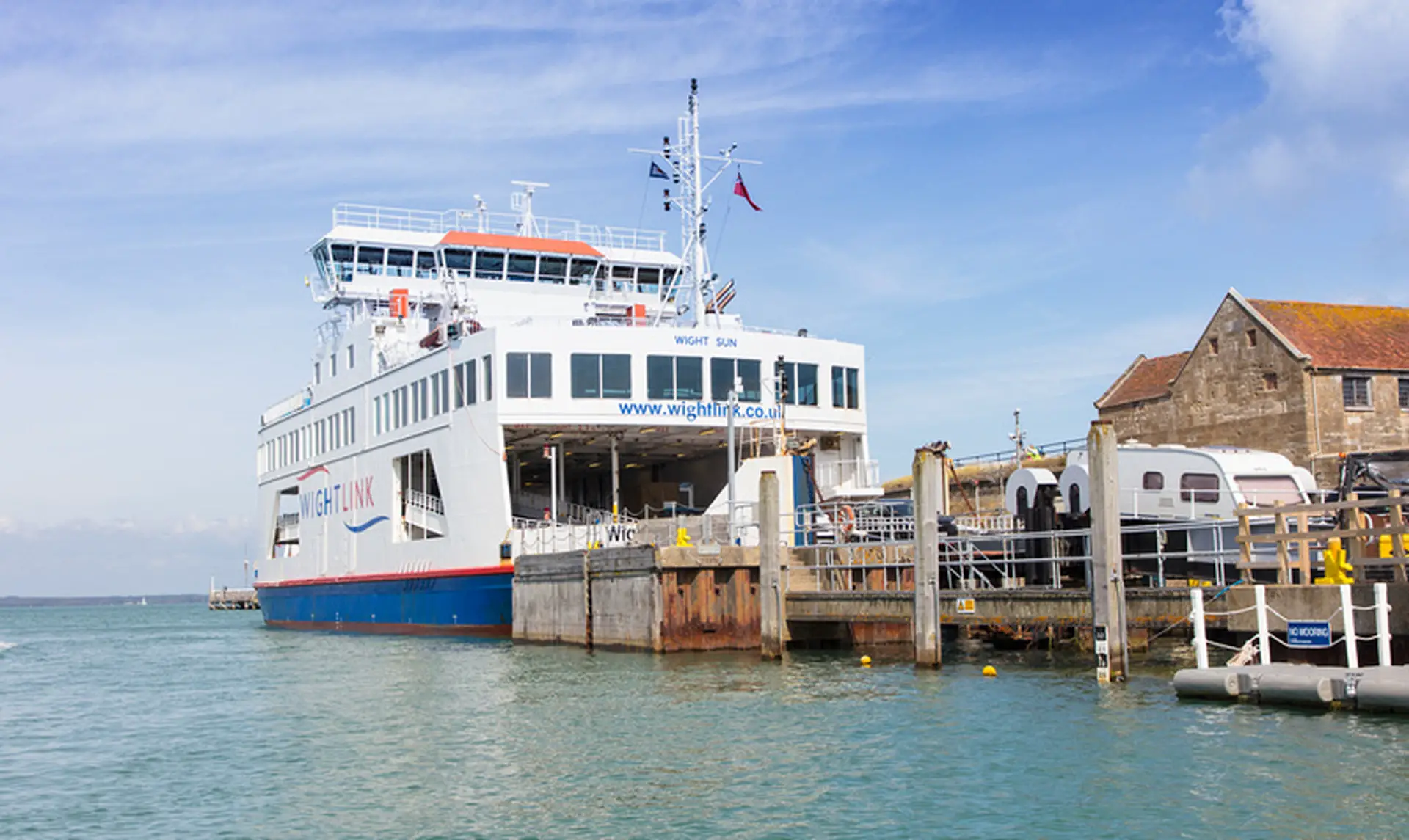 Wight Sun ferry at Yarmouth