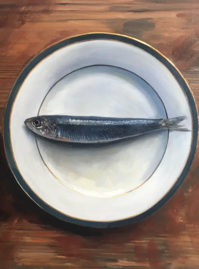 Fish on a plate by Tim Hall