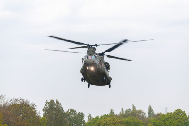 RAF Chinook at Seaclose Park