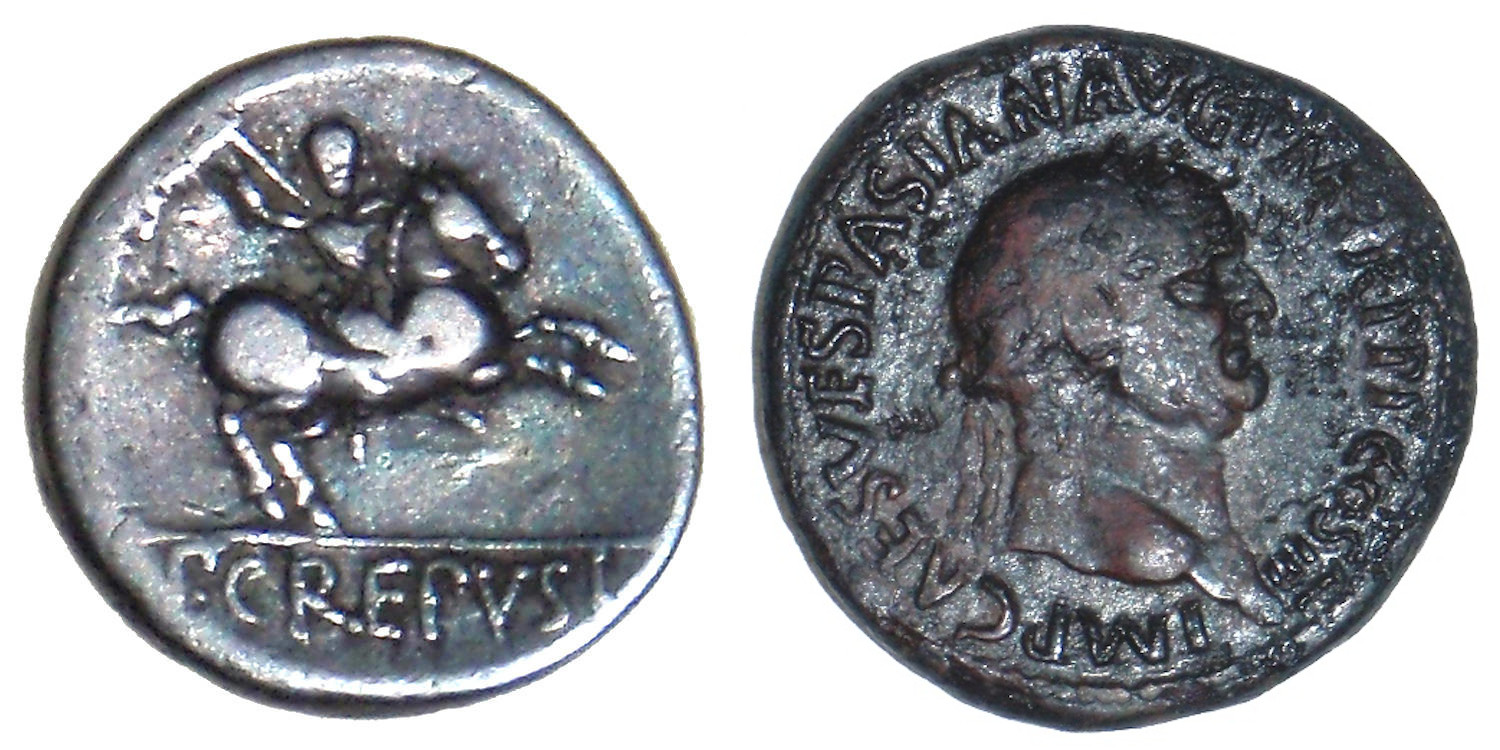 Two roman coins