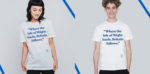 The T Shirts being worn by male and female models