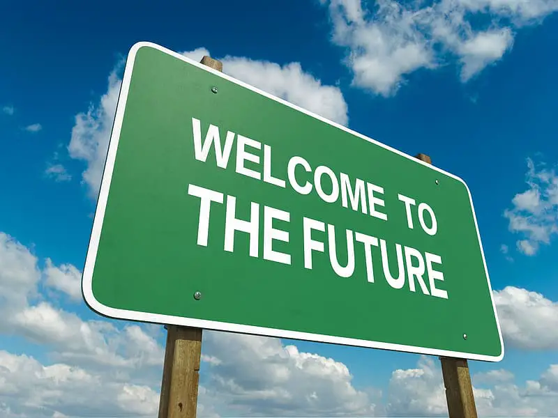 welcome to the future sign